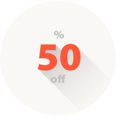 50% off